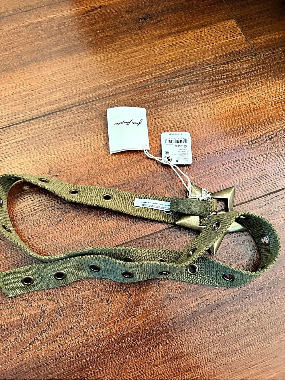 Free People star Belt Green Belt
